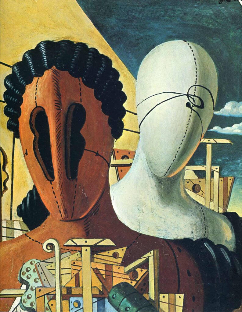 The Two Masks (1926) - Giorgio de Chirico Tablo