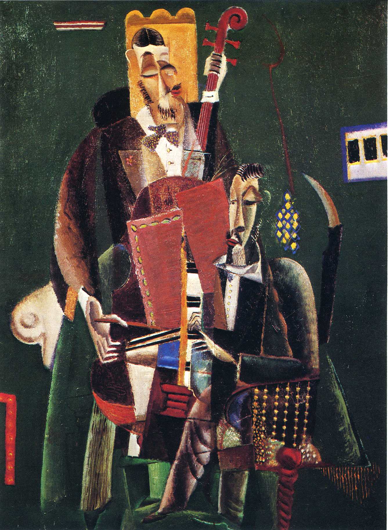 The Two Musicians (1917) - Max Weber Tablo