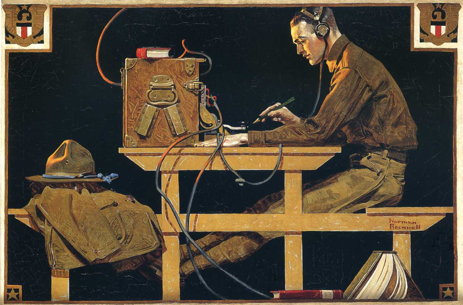 The US Army Trades (1919) - Norman Rockwell Tablo