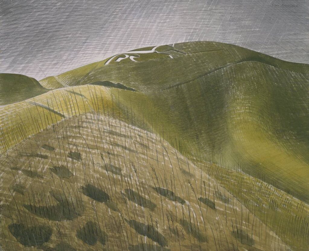 The Vale of the White Horse (1939) - Eric Ravilious Tablo