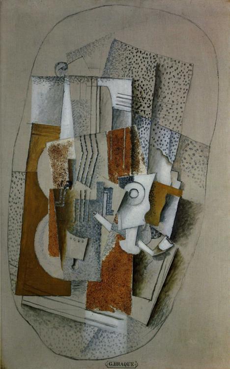 The Violin (1914) - Georges Braque Tablo