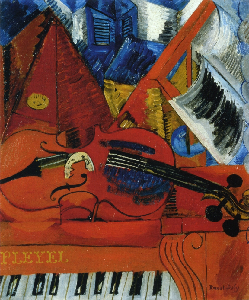 The Violin (1916) - Raoul Dufy Tablo