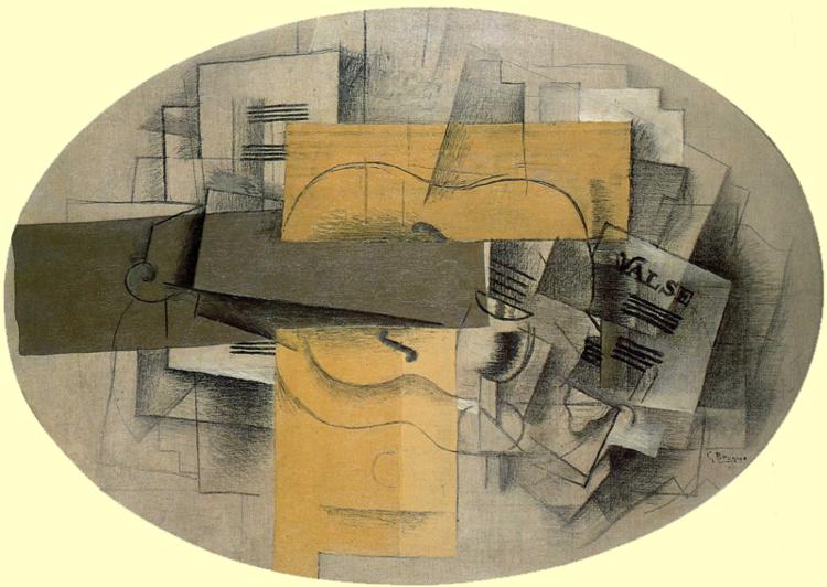 The Violin Valse (1913) - Georges Braque Tablo