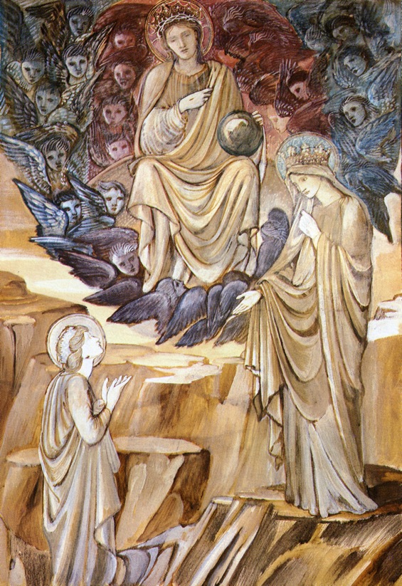 The Vision of Saint Catherine (1878) – Edward Burne-Jones Tablo