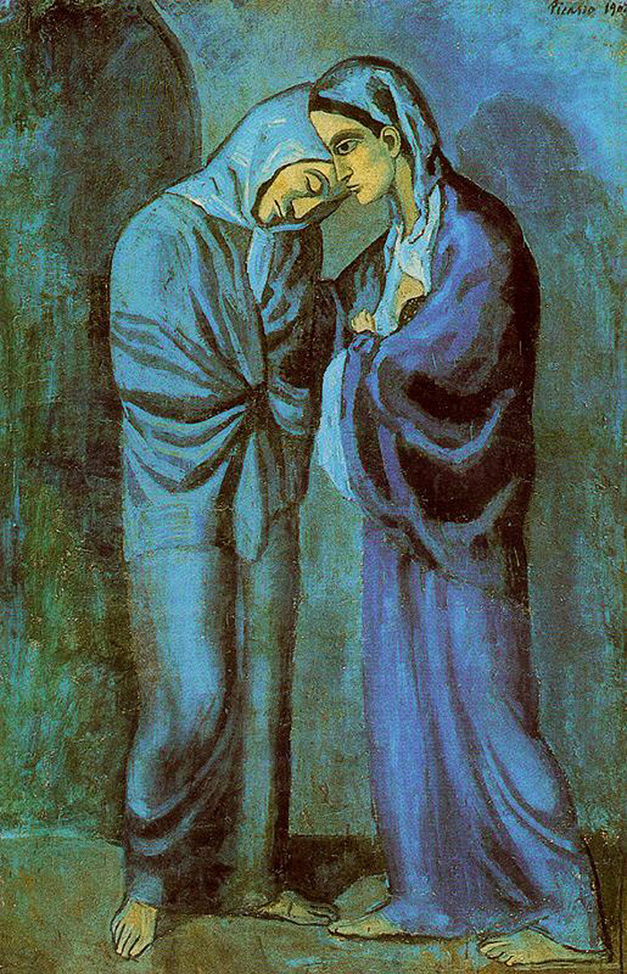 The Visit (The two sisters) (1902) - Pablo Picasso Tablo