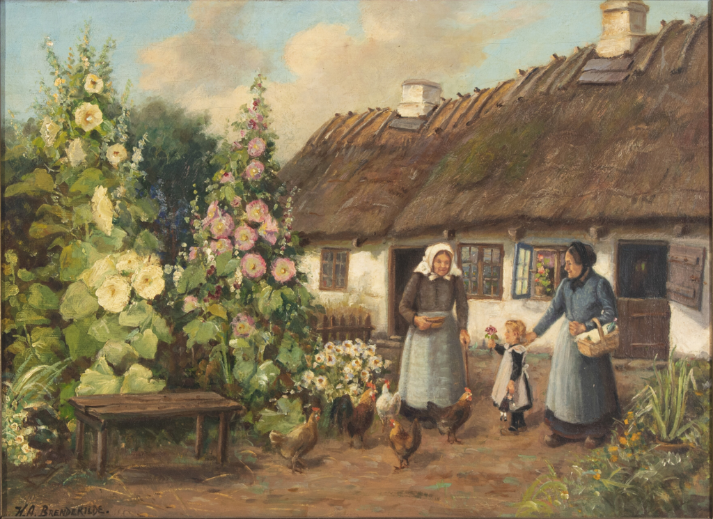 The Visit - Hans Andersen Brendekilde Tablo