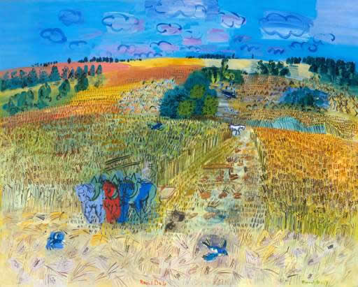 The Wheat Field (1929) - Raoul Dufy Tablo