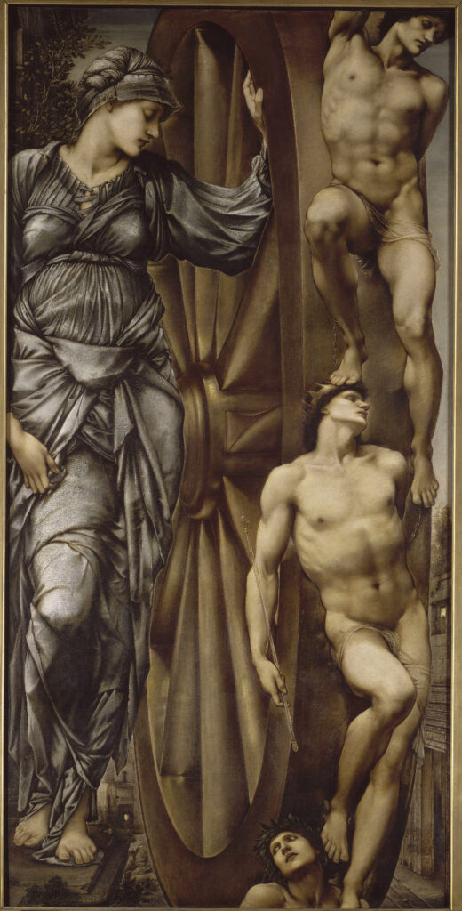 The Wheel of Fortune (1875) - Edward Burne-Jones Tablo