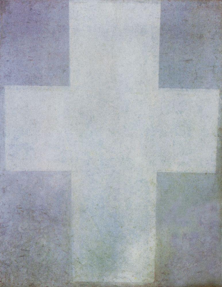 The White Cross (1927) - Kazimir Malevich Tablo