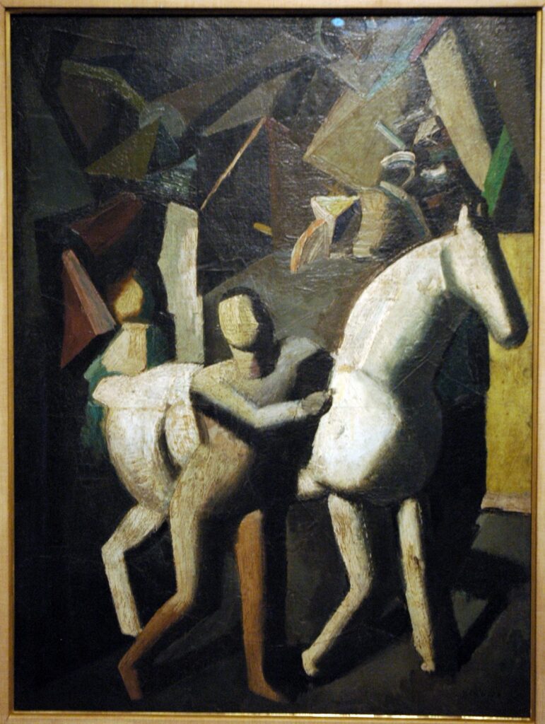 The White Horse (1919) - Mario Sironi Tablo