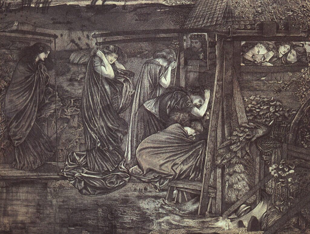The Wise and Foolish Virgins (1859) - Edward Burne-Jones Tablo