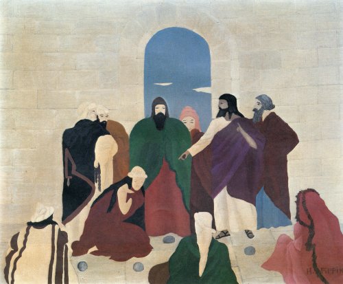 The Woman Taken In Adultery (1941) – Horace Pippin Tablo