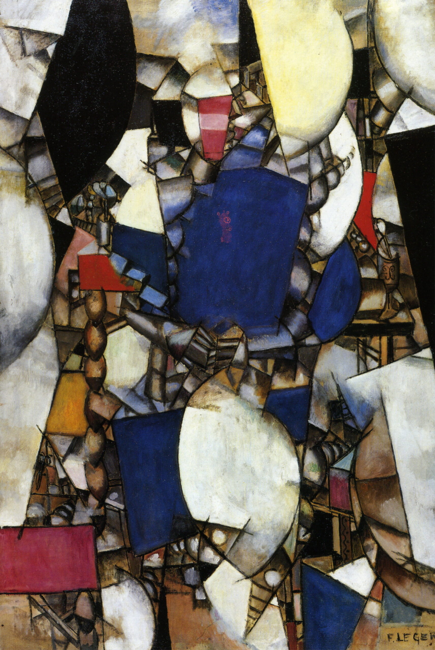 The Woman in Blue (1912) - Fernand Léger Tablo