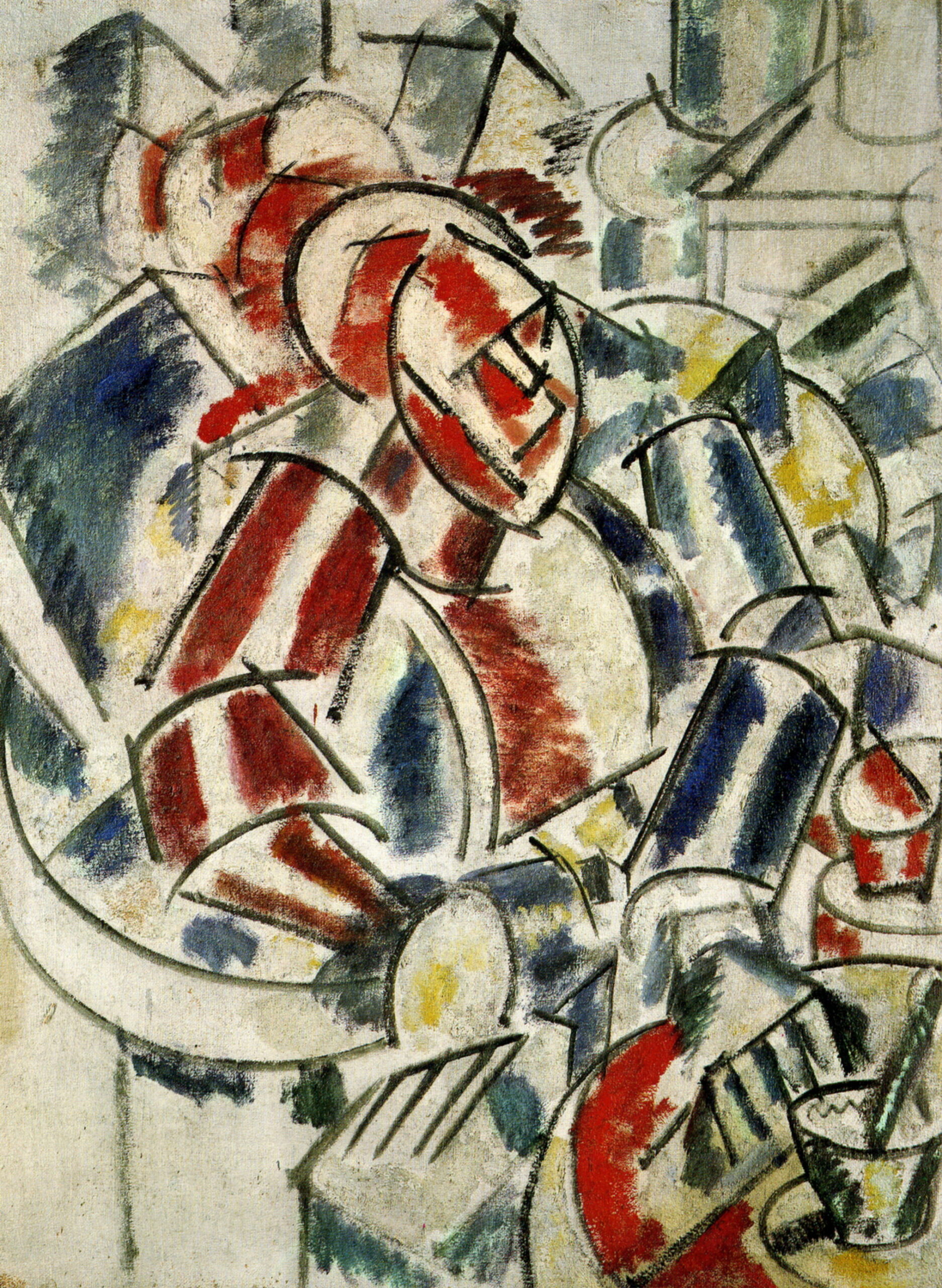 The Woman with the armchair (1913) - Fernand Léger Tablo