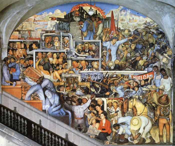 The World of Today and Tomorrow (1929) – Diego Rivera Tablo