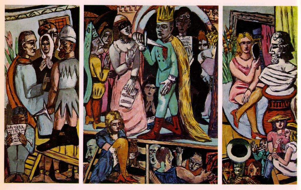 The actors (1942) - Max Beckmann Tablo