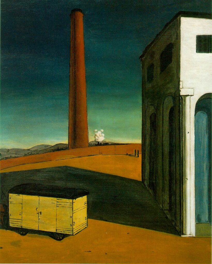 The anguish of departure (1914) - Giorgio de Chirico Tablo