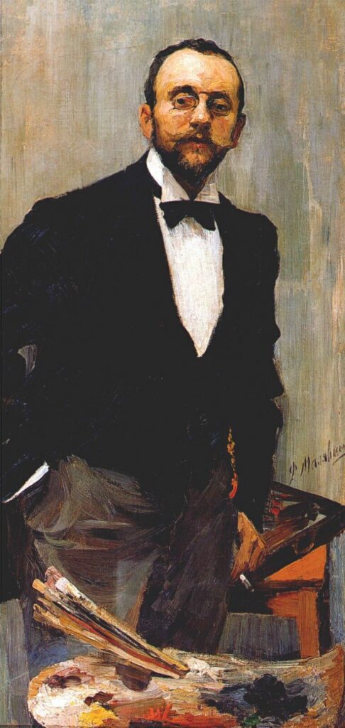 The artist Igor Grabar (1895) - Filipp Malyavin Tablo