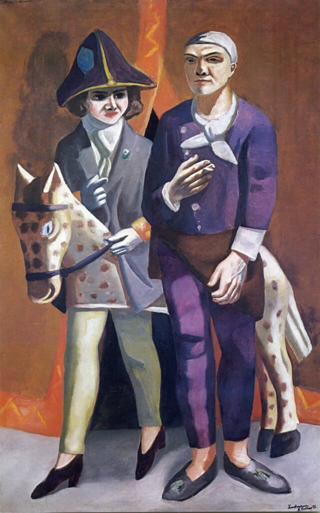 The artist and his wife (1925) - Max Beckmann Tablo