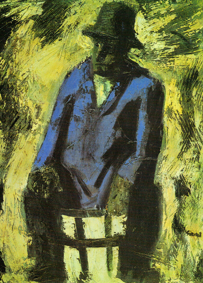 The blue jacket (1955) – Mario Sironi Tablo