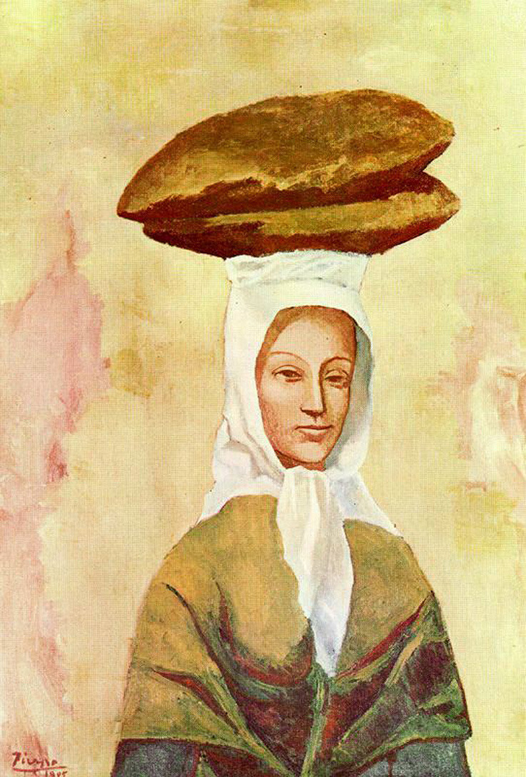 The bread carrier (1905) - Pablo Picasso Tablo