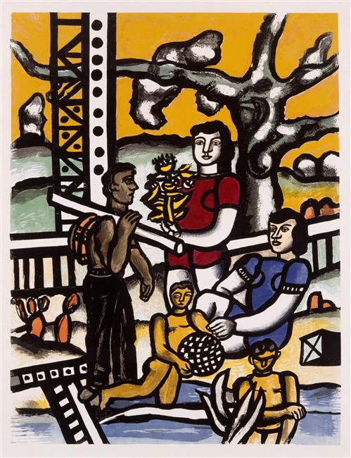 The camper - Fernand Léger Tablo