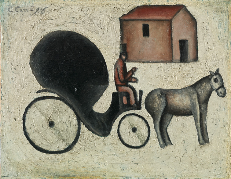 The carriage (1916) – Carlo Carrà Tablo