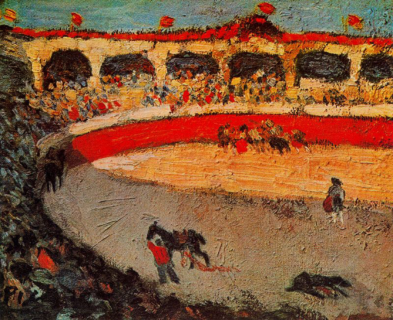The corrida (1901) - Pablo Picasso Tablo
