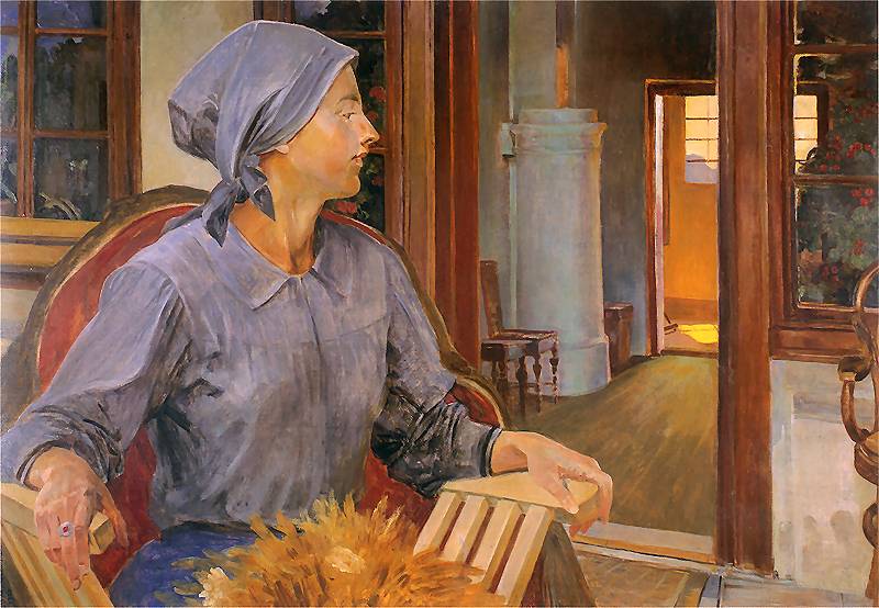 The court - Jacek Malczewski Tablo