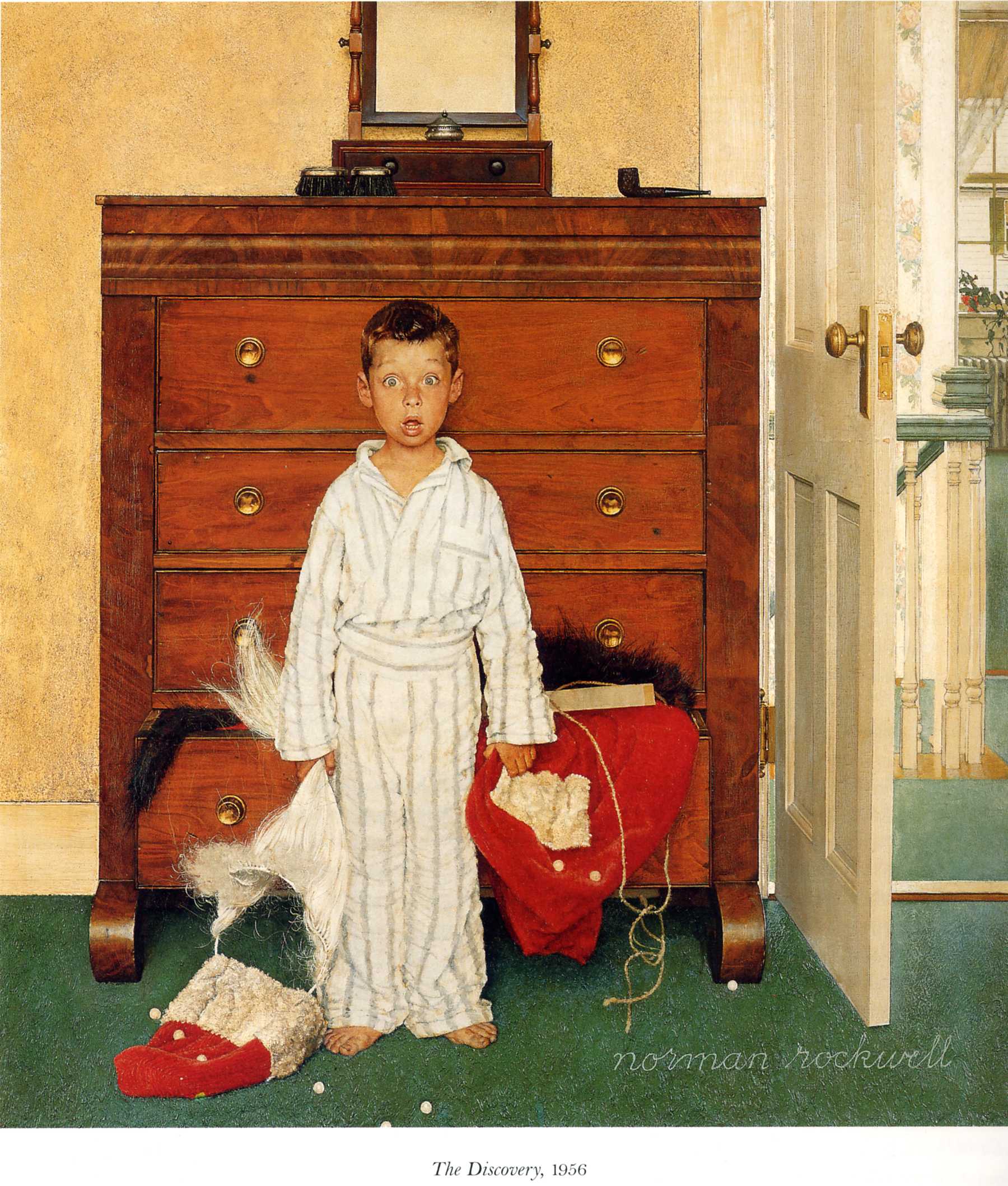 The discovery (1956) - Norman Rockwell Tablo