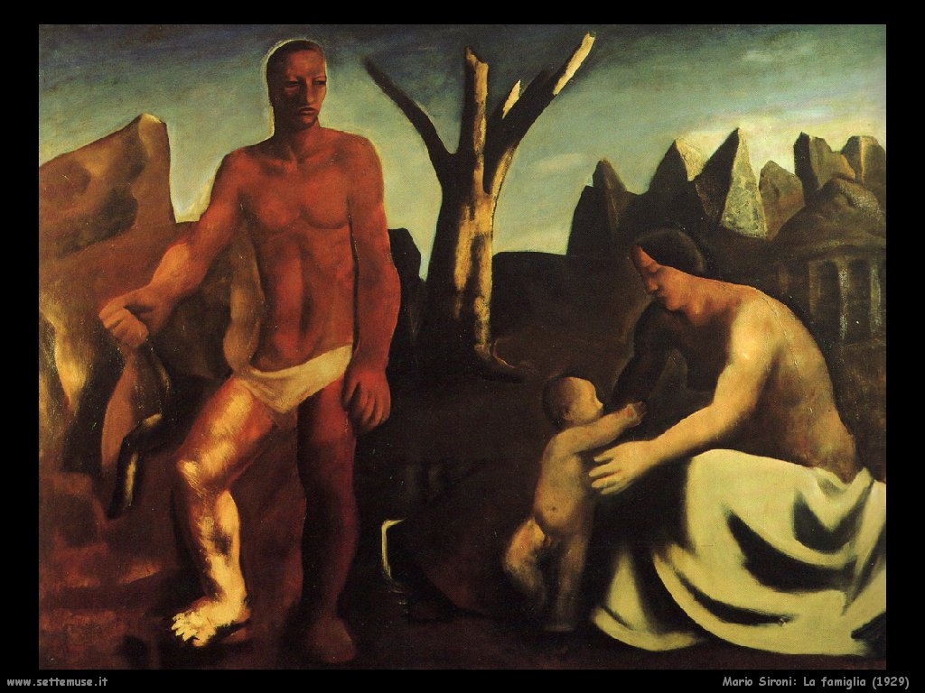The family (1929) – Mario Sironi Tablo