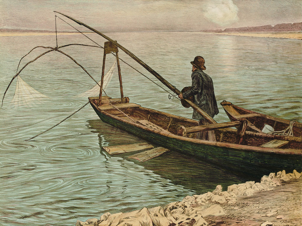 The fisherman (1900) – Max Kurzweil Tablo