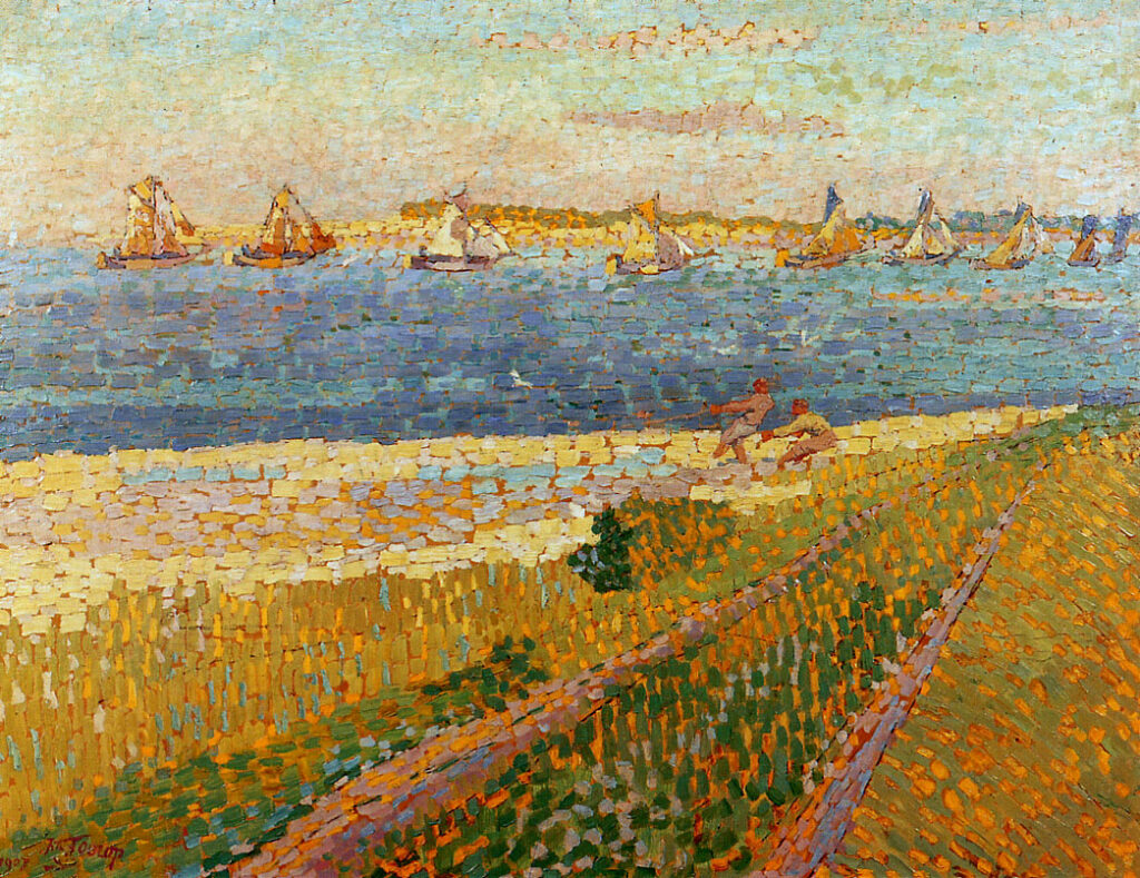The fishing fleet of Veere (1907) - Jan Toorop Tablo