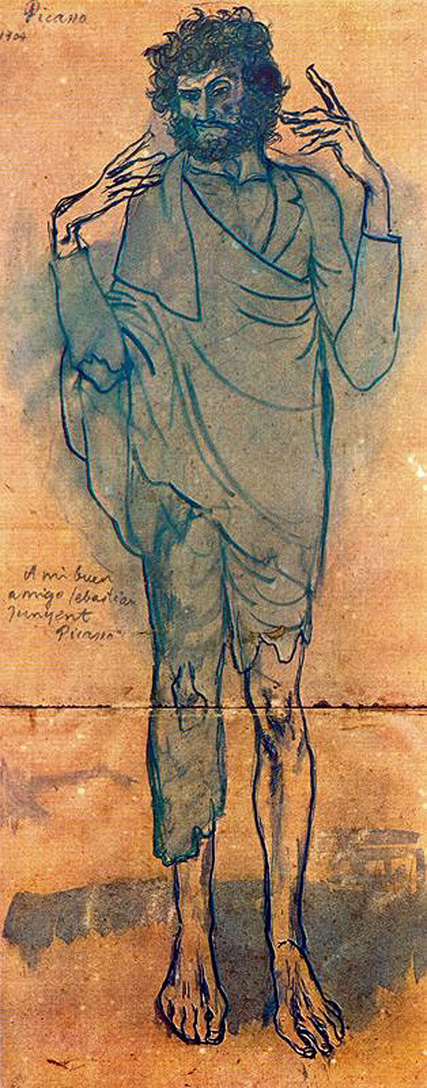 The fool (1904) - Pablo Picasso Tablo