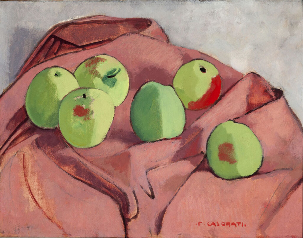 The green apples (1932) - Felice Casorati Tablo