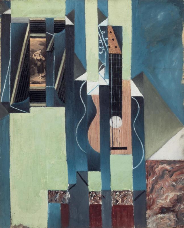 The guitar (1913) - Juan Gris Tablo