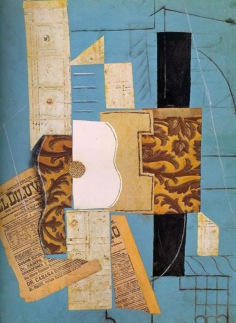 The guitar (1913) - Pablo Picasso Tablo