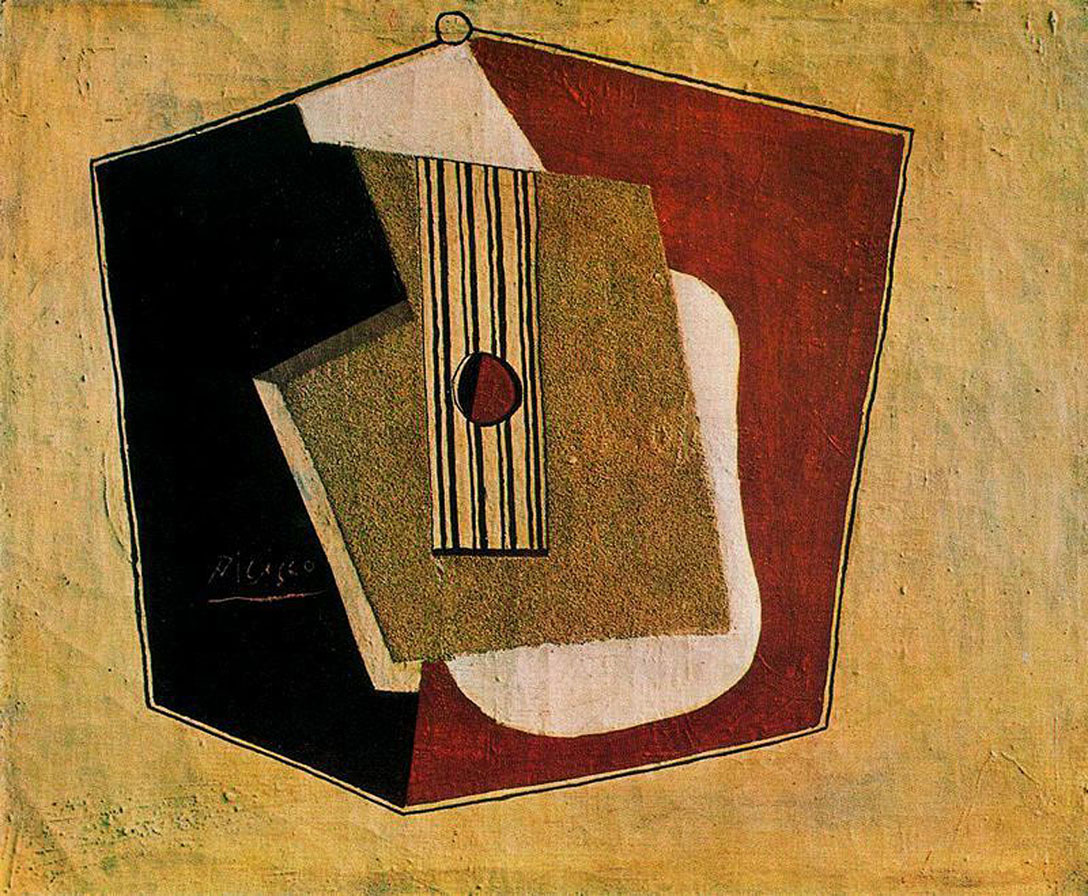 The guitar (1916) - Pablo Picasso Tablo