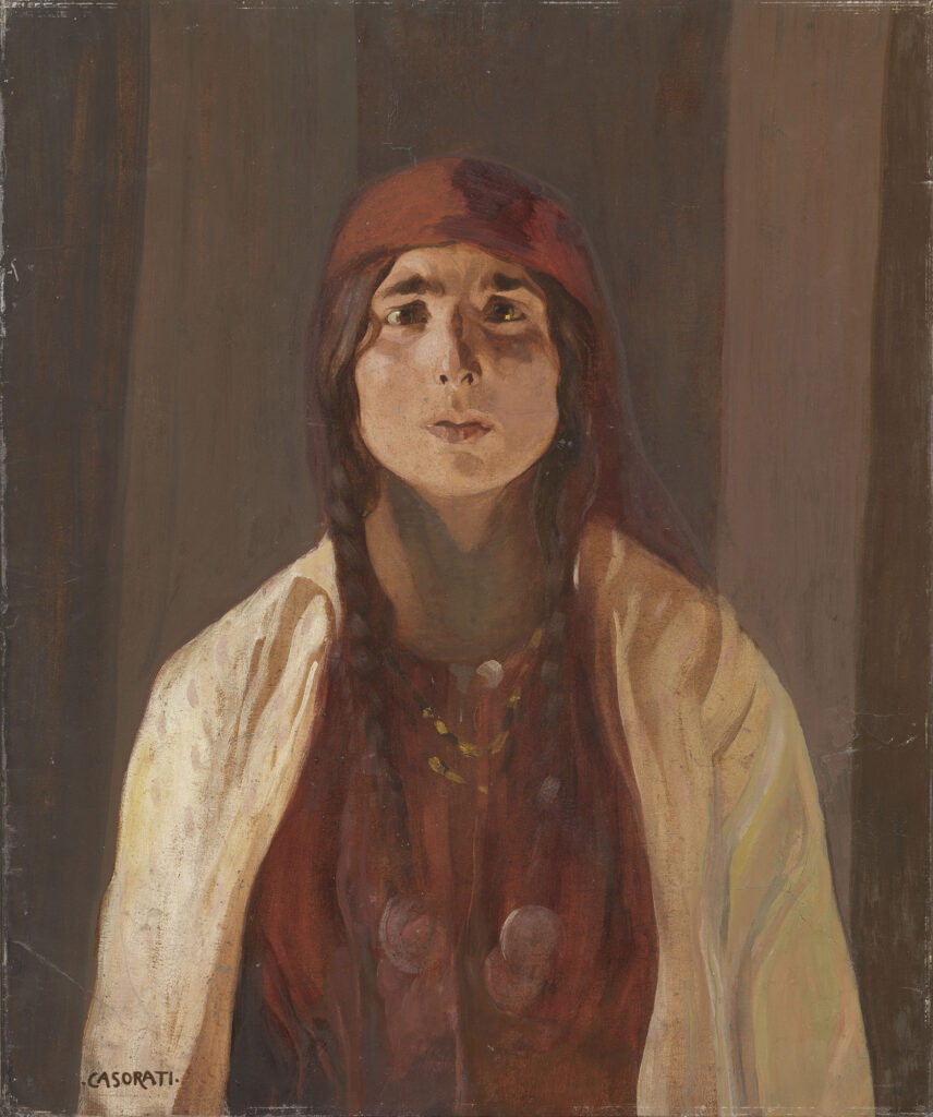 The gypsy woman (1909) – Felice Casorati Tablo