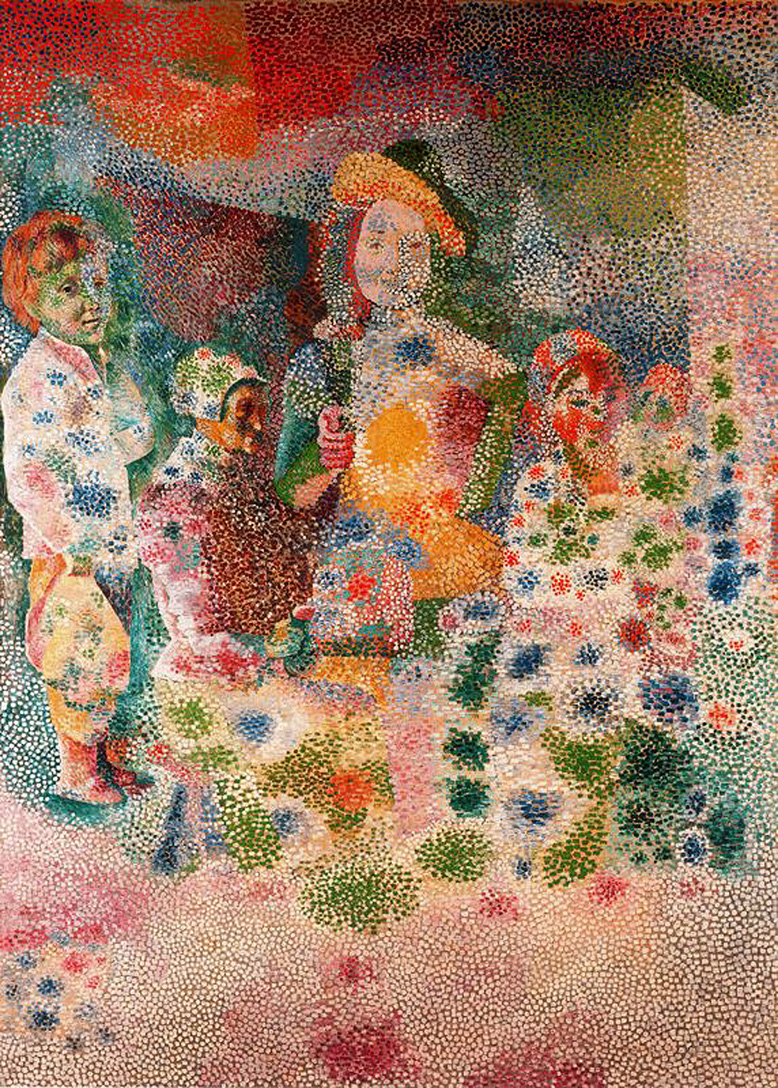 The happy family (1917) - Pablo Picasso Tablo