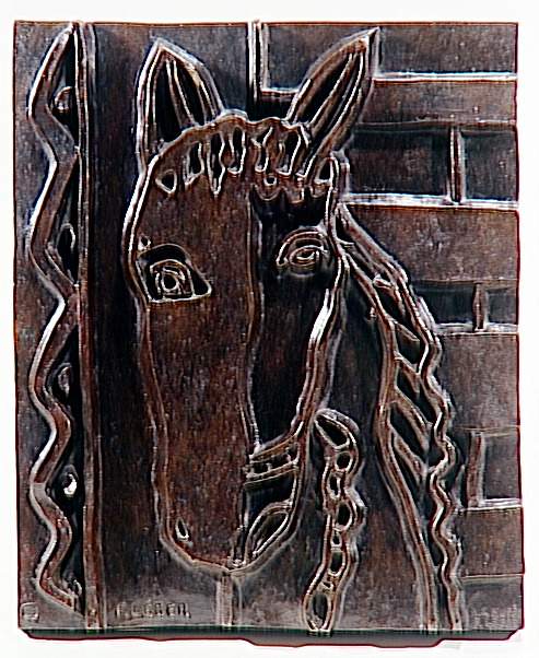 The head of a horse (The Horse) - Fernand Léger Tablo