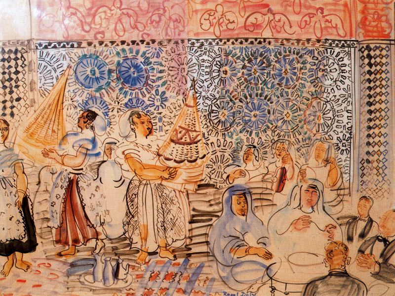 The house in Marrakech - Raoul Dufy Tablo