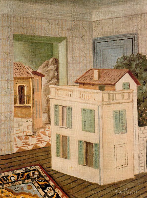 The house in the house (1924) – Giorgio de Chirico Tablo