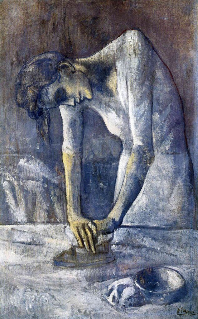 The ironer (1904) - Pablo Picasso Tablo