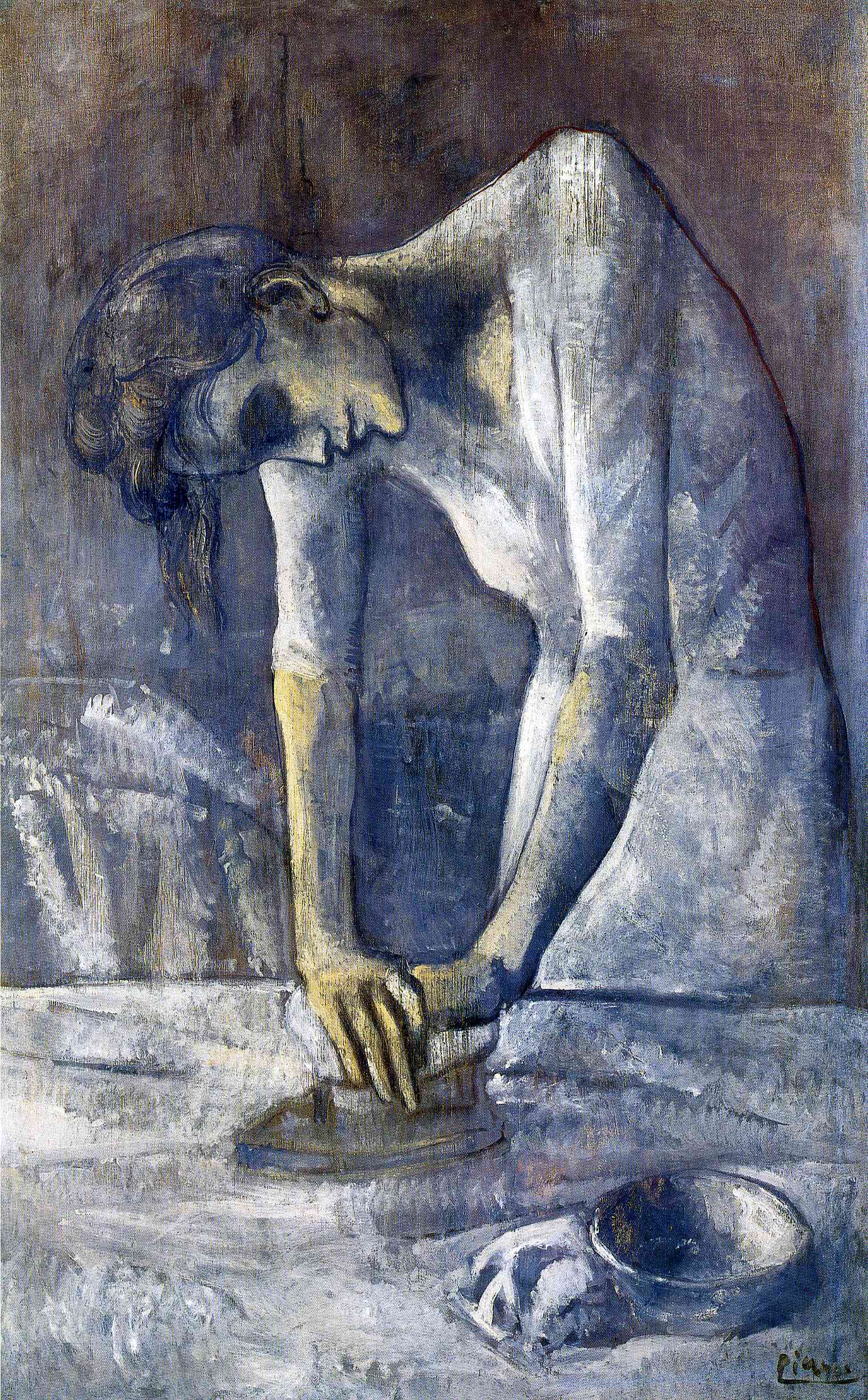 The ironer (1904) - Pablo Picasso Tablo
