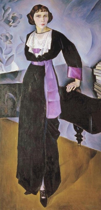 The lady at the piano (1914) - Nathan Altman Tablo