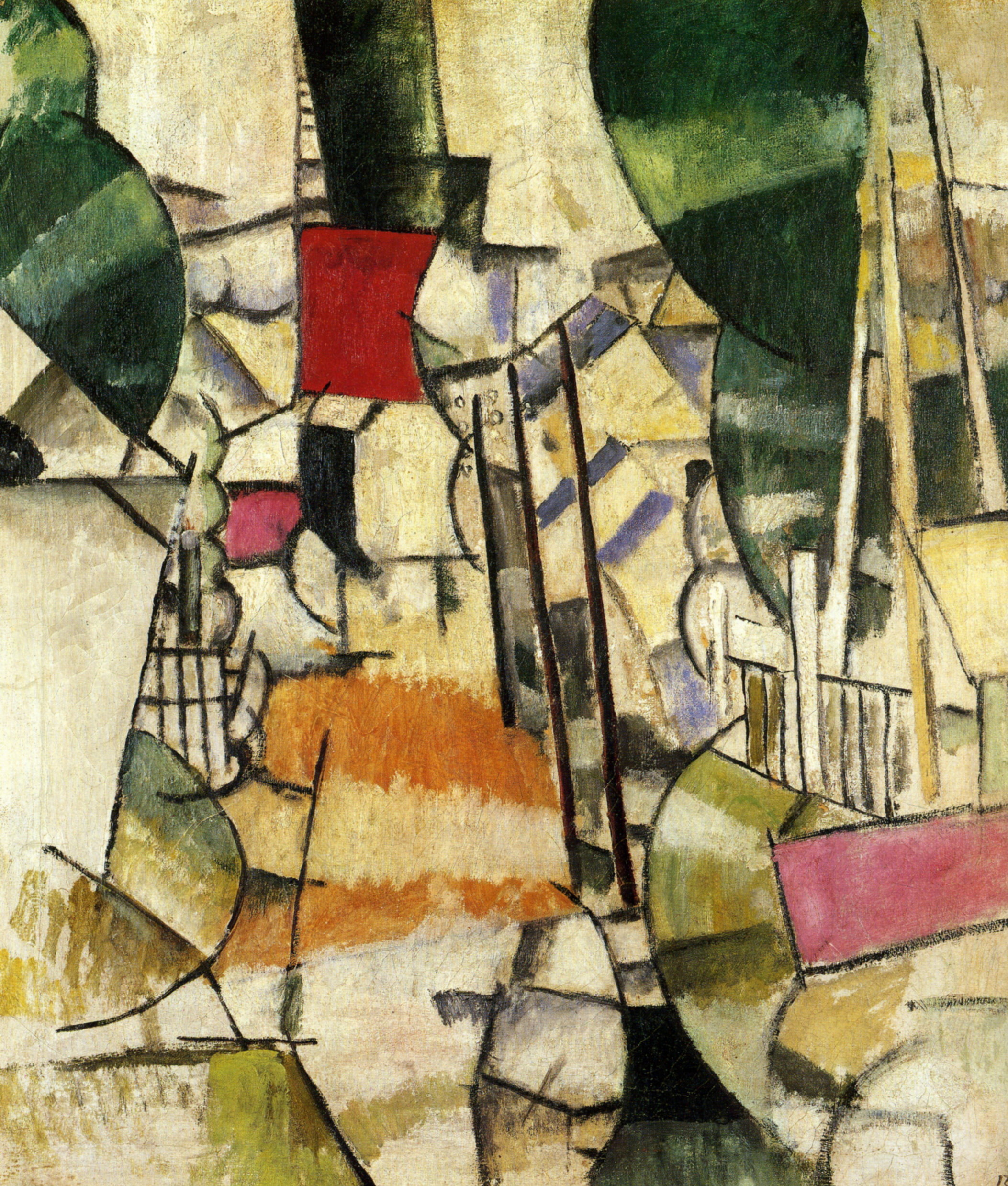 The level Crossing (1912) - Fernand Léger Tablo