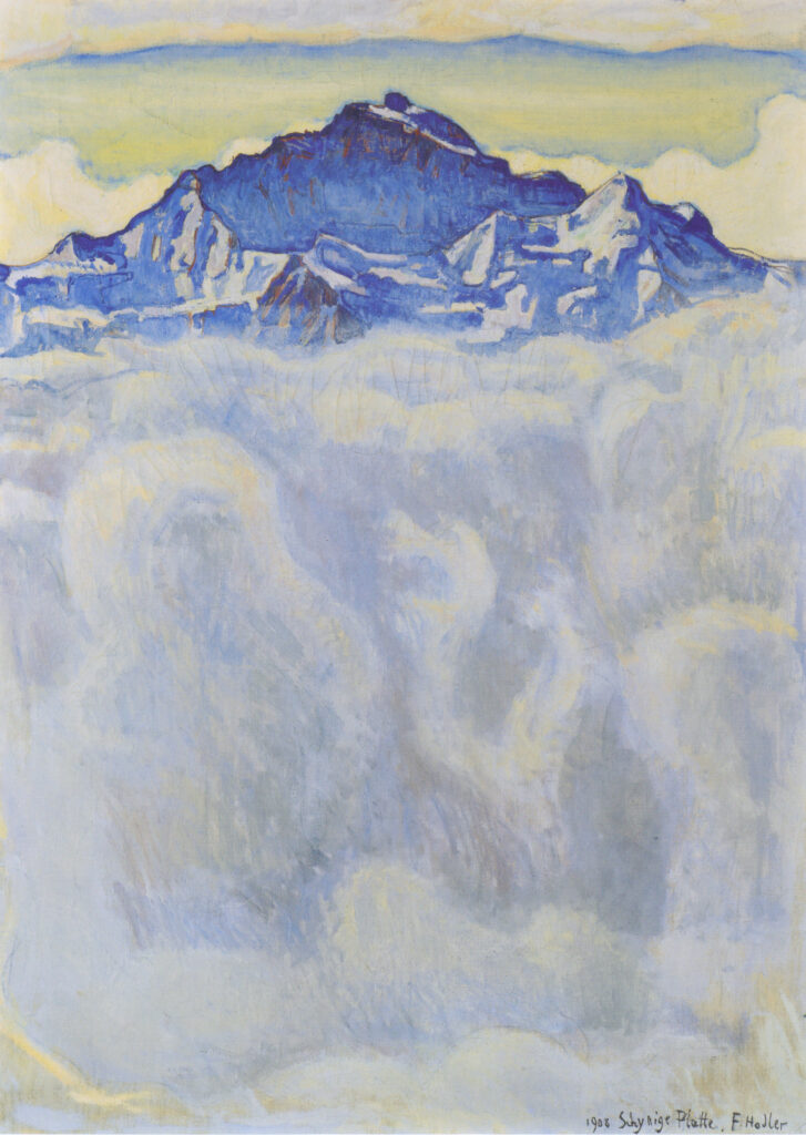The maiden of the mist over the sea (1908) - Ferdinand Hodler Tablo