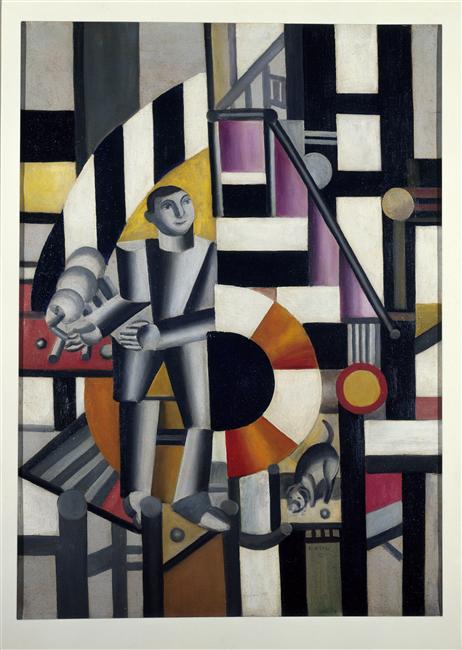 The man with the pipe (1918) - Fernand Léger Tablo
