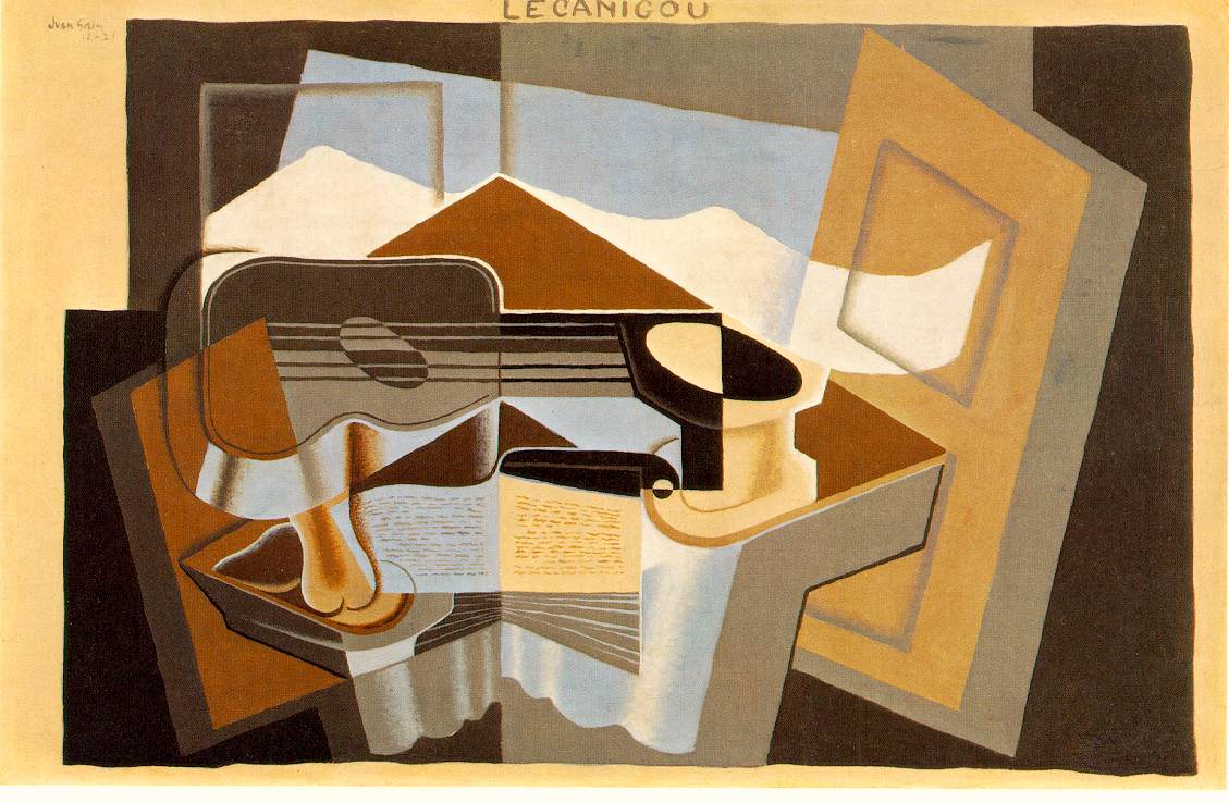 The mountain 'Le Canigou' (1921) - Juan Gris Tablo